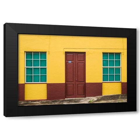 Canary Islands-La Palma Island-San Andres-village buildings Black Modern Wood Framed Art Print by Bibikow, Walter