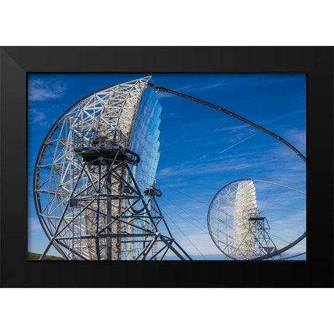 Canary Islands--Roque de los Muchachos Observatory-The Florian Goebel MAGIC Telescopes Black Modern Wood Framed Art Print by Bibikow, Walter