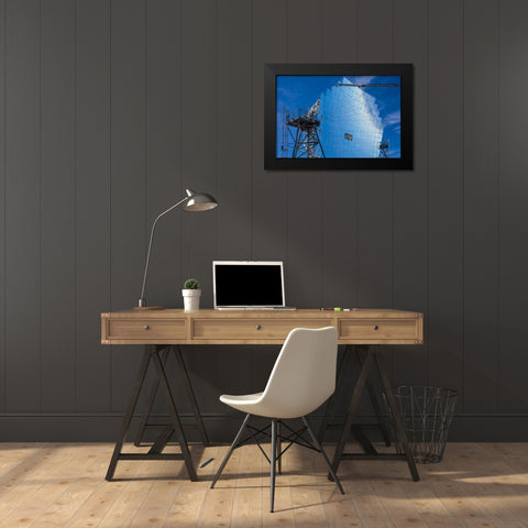 Canary Islands--Roque de los Muchachos Observatory-The Florian Goebel MAGIC Telescopes Black Modern Wood Framed Art Print by Bibikow, Walter
