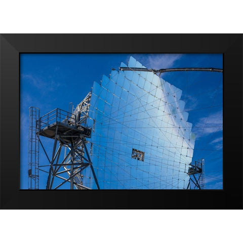 Canary Islands--Roque de los Muchachos Observatory-The Florian Goebel MAGIC Telescopes Black Modern Wood Framed Art Print by Bibikow, Walter