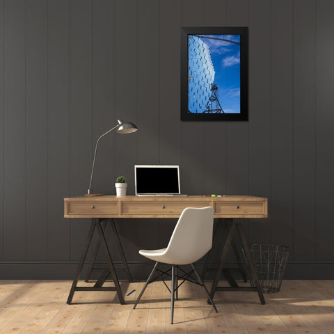 Canary Islands--Roque de los Muchachos Observatory-The Florian Goebel MAGIC Telescopes Black Modern Wood Framed Art Print by Bibikow, Walter
