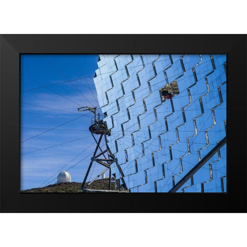 Canary Islands--Roque de los Muchachos Observatory-The Florian Goebel MAGIC Telescopes Black Modern Wood Framed Art Print by Bibikow, Walter