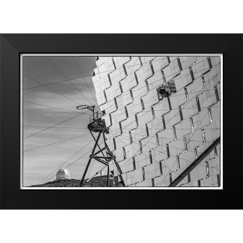 Canary Islands--Roque de los Muchachos Observatory-The Florian Goebel MAGIC Telescopes Black Modern Wood Framed Art Print by Bibikow, Walter