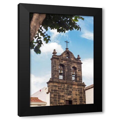 Canary Islands-La Palma Island-Santa Cruz de la Palma-Iglesia de la Encarnacion church-exterior Black Modern Wood Framed Art Print by Bibikow, Walter