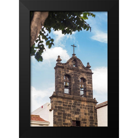 Canary Islands-La Palma Island-Santa Cruz de la Palma-Iglesia de la Encarnacion church-exterior Black Modern Wood Framed Art Print by Bibikow, Walter