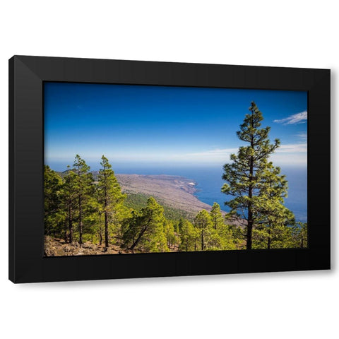Canary Islands-El Hierro Island-Malpaso Mountain-elevation 1503 meters Black Modern Wood Framed Art Print by Bibikow, Walter