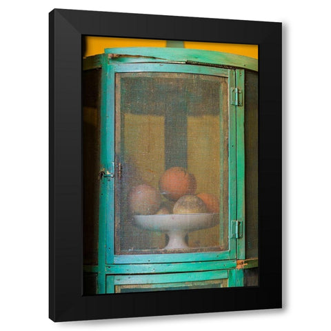 Canary Islands-Tenerife Island-La Orotava-Casa de los Balcones-traditional Canarian house Black Modern Wood Framed Art Print with Double Matting by Bibikow, Walter