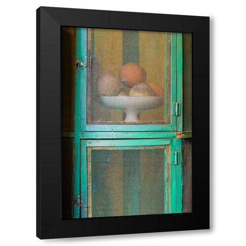 Canary Islands-Tenerife Island-La Orotava-Casa de los Balcones-traditional Canarian house Black Modern Wood Framed Art Print with Double Matting by Bibikow, Walter