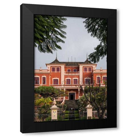Canary Islands-Tenerife Island-La Orotava-Liceo de Taoro-built in 1928-town social club Black Modern Wood Framed Art Print by Bibikow, Walter