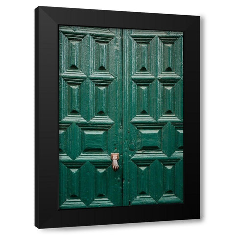 Canary Islands-Tenerife Island-San Cristobal de La Laguna-Convento de San Agustin convent Black Modern Wood Framed Art Print by Bibikow, Walter