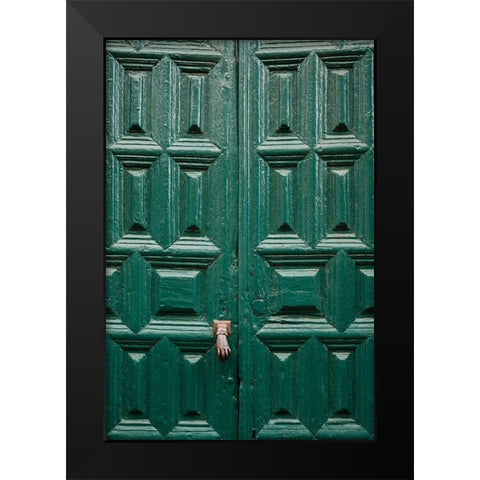 Canary Islands-Tenerife Island-San Cristobal de La Laguna-Convento de San Agustin convent Black Modern Wood Framed Art Print by Bibikow, Walter