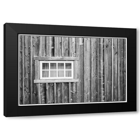 Sweden-Gotland Island-Ljugarn-fishing shack detail Black Modern Wood Framed Art Print by Bibikow, Walter