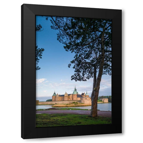 Sweden-Kalmar-Kalmar Slott castle-dawn Black Modern Wood Framed Art Print with Double Matting by Bibikow, Walter