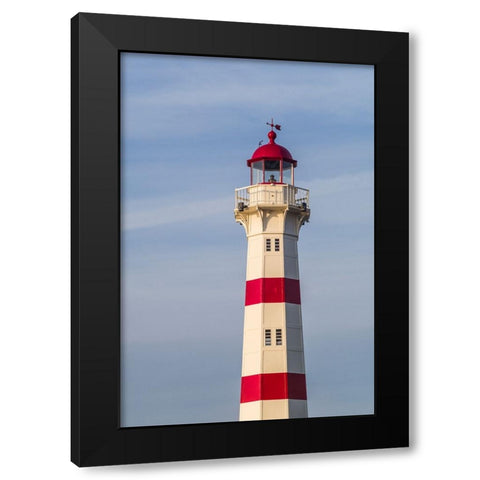 Sweden-Scania-Malmo-Inre Hamnen inner harbor-lighthouse Black Modern Wood Framed Art Print by Bibikow, Walter