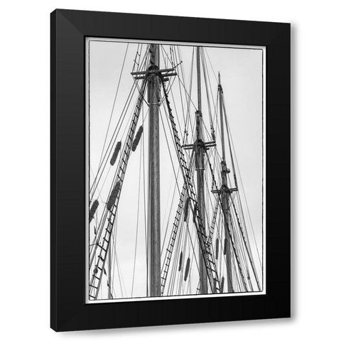 Sweden-Vastragotland and Bohuslan-Gothenburg-Klippan District-sailing ship Black Modern Wood Framed Art Print with Double Matting by Bibikow, Walter