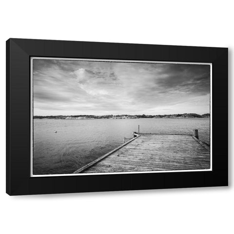 Sweden-Bohuslan-Salto Island-pier Black Modern Wood Framed Art Print with Double Matting by Bibikow, Walter