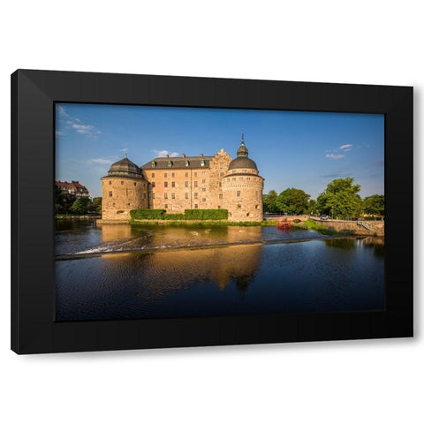 Sweden-Narke-Orebro-Orebro Castle-exterior Black Modern Wood Framed Art Print with Double Matting by Bibikow, Walter