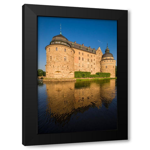 Sweden-Narke-Orebro-Orebro Castle-exterior Black Modern Wood Framed Art Print with Double Matting by Bibikow, Walter