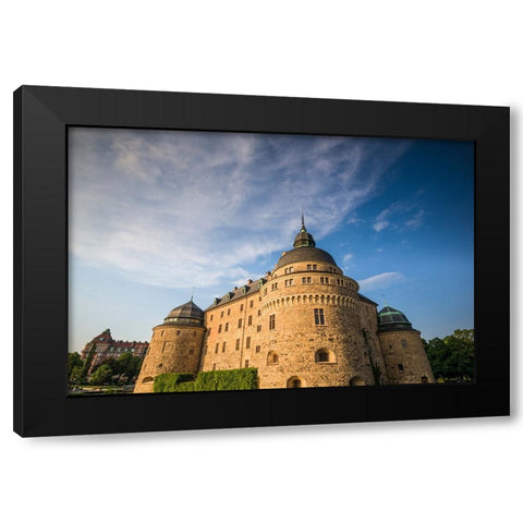 Sweden-Narke-Orebro-Orebro Castle-exterior Black Modern Wood Framed Art Print with Double Matting by Bibikow, Walter