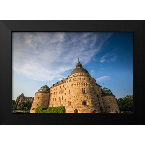Sweden-Narke-Orebro-Orebro Castle-exterior Black Modern Wood Framed Art Print by Bibikow, Walter