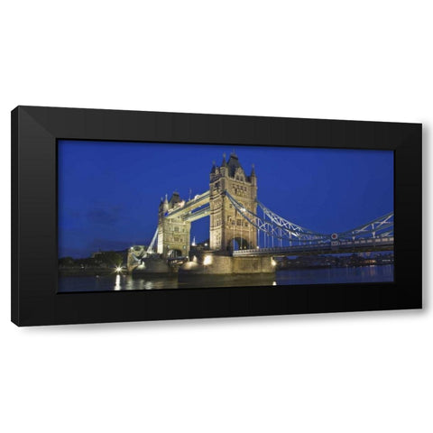 Great Britain, London The historic Tower Bridge Black Modern Wood Framed Art Print with Double Matting by Flaherty, Dennis