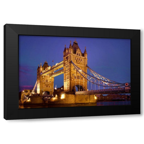 England-London The Tower Bridge Black Modern Wood Framed Art Print by Jaynes Gallery