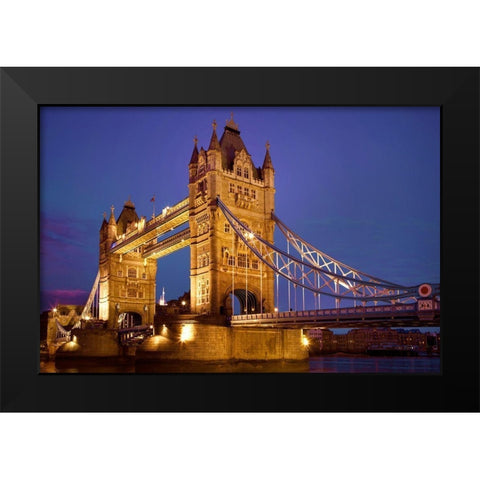 England-London The Tower Bridge Black Modern Wood Framed Art Print by Jaynes Gallery