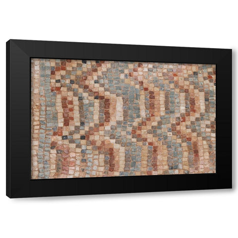 Cyprus-Roman archaeological site of Kourion Detail of ancient mosaic floor Black Modern Wood Framed Art Print with Double Matting by Hopkins, Cindy Miller