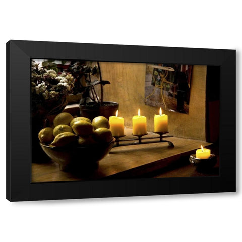 Estonia, Tallinn Still life inside coffee shop Black Modern Wood Framed Art Print by Ross, Nancy ,  Steve