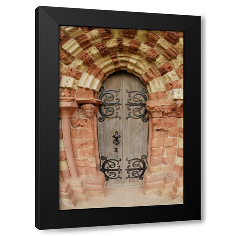 The Orkney Islands, Cathedral of St Magnus Black Modern Wood Framed Art Print with Double Matting by Morris, Arthur