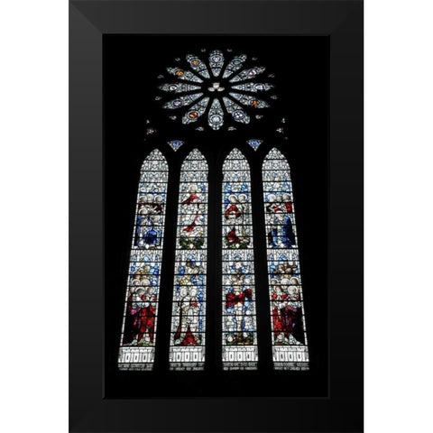 The Orkney Isl, Kirkwall Cathedral of St Magnus Black Modern Wood Framed Art Print by Morris, Arthur