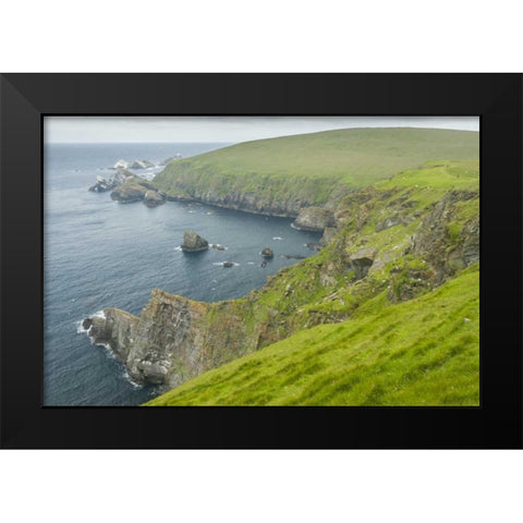 Scotland, Shetland Islands Island of Unst Black Modern Wood Framed Art Print by Illg, Cathy and Gordon