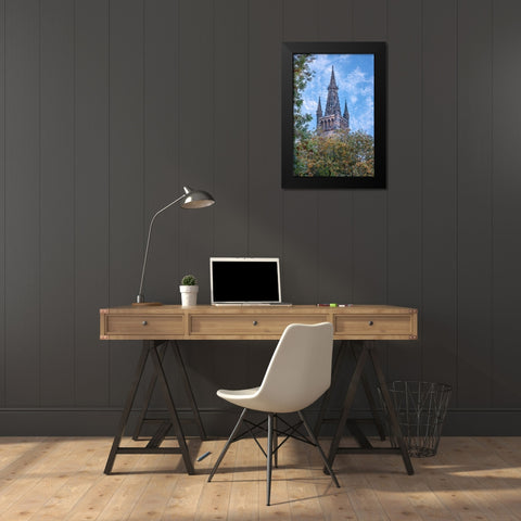 Glasgow University-Scotland Black Modern Wood Framed Art Print by Norring, Tom