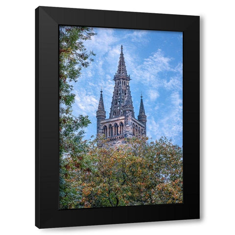 Glasgow University-Scotland Black Modern Wood Framed Art Print by Norring, Tom