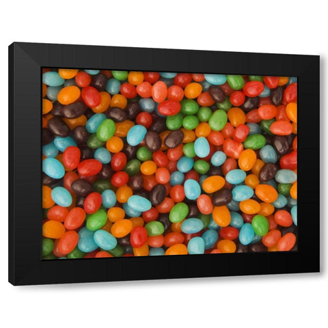 Colorful assortment of jelly bean candy Black Modern Wood Framed Art Print with Double Matting by Flaherty, Dennis