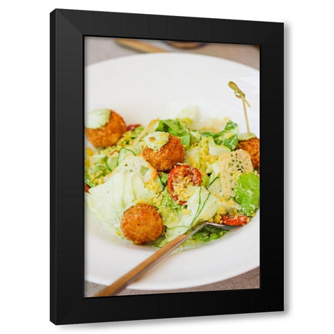 Italian cuisine Black Modern Wood Framed Art Print with Double Matting by Majority World CIC