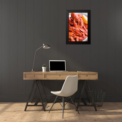Crayfish close-up Black Modern Wood Framed Art Print by Majority World CIC