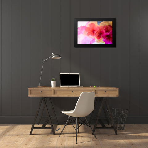 Hibiscus Flower and Tissue Paper with Light Black Modern Wood Framed Art Print by Beraldo, Zandina Muench