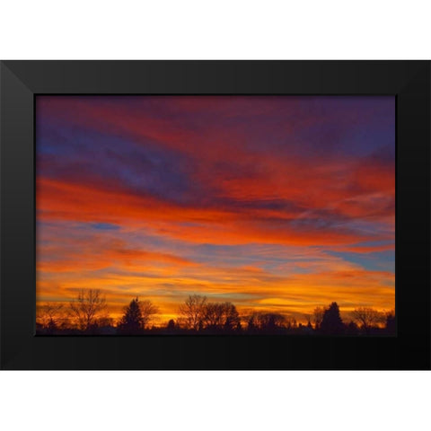 Sky at sunset Black Modern Wood Framed Art Print by Grandmaison, Mike