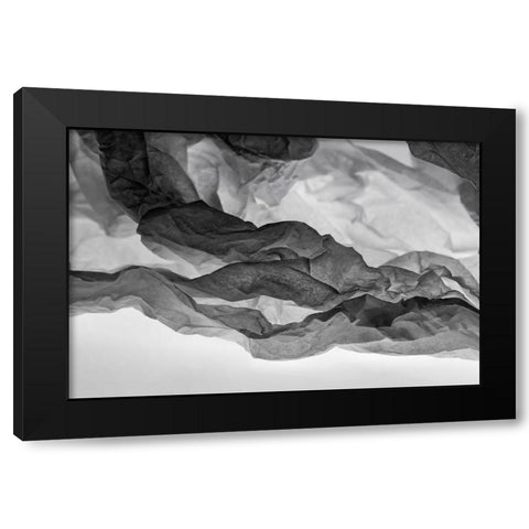 Tissue Paper on Light abstracts Black Modern Wood Framed Art Print by Beraldo, Zandina Muench