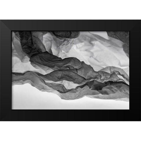 Tissue Paper on Light abstracts Black Modern Wood Framed Art Print by Beraldo, Zandina Muench