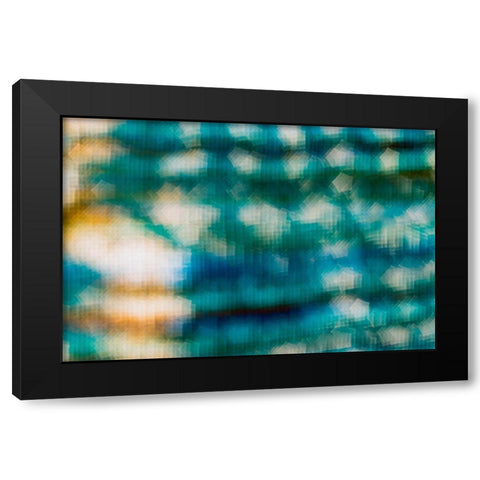 Colorful fabric detail Black Modern Wood Framed Art Print with Double Matting by Muench, Zandria