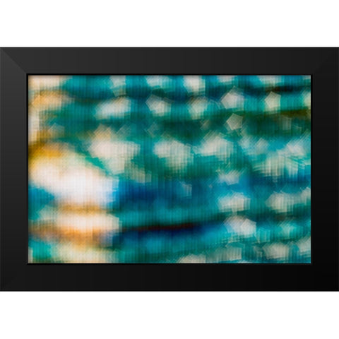 Colorful fabric detail Black Modern Wood Framed Art Print by Muench, Zandria