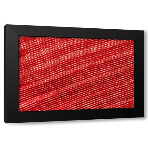 Colorful fabric detail Black Modern Wood Framed Art Print with Double Matting by Muench, Zandria