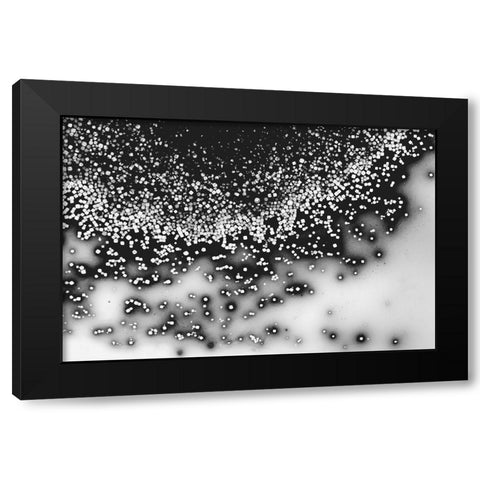 Beet juice and salt crystals Black Modern Wood Framed Art Print by Muench, Zandria