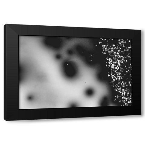 Beet juice and salt crystals Black Modern Wood Framed Art Print by Muench, Zandria