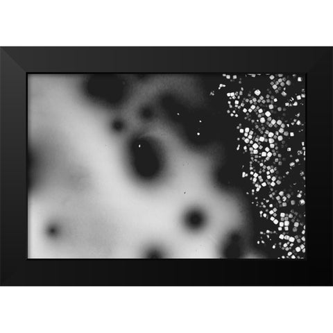 Beet juice and salt crystals Black Modern Wood Framed Art Print by Muench, Zandria