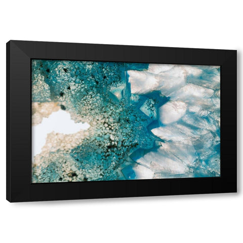Sliced rock crystals Black Modern Wood Framed Art Print with Double Matting by Muench, Zandria