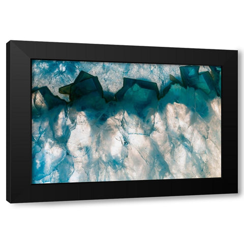 Sliced rock crystals Black Modern Wood Framed Art Print with Double Matting by Muench, Zandria
