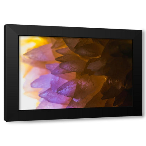 Rose Quartz Black Modern Wood Framed Art Print with Double Matting by Muench, Zandria